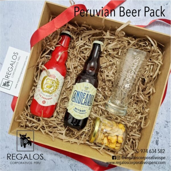 peruvian beer pack regalos corporativos peru cerveza artesanal lima la candelaria vaso cervecero 2