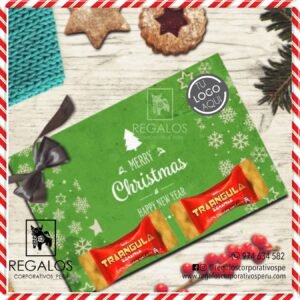 regalos corporativos navidad tarjeta chocolates logo peru lima baratos