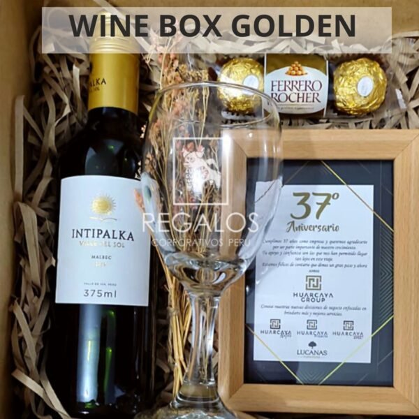 regalos corporativos navidad wine box golde vino peru lima baratos